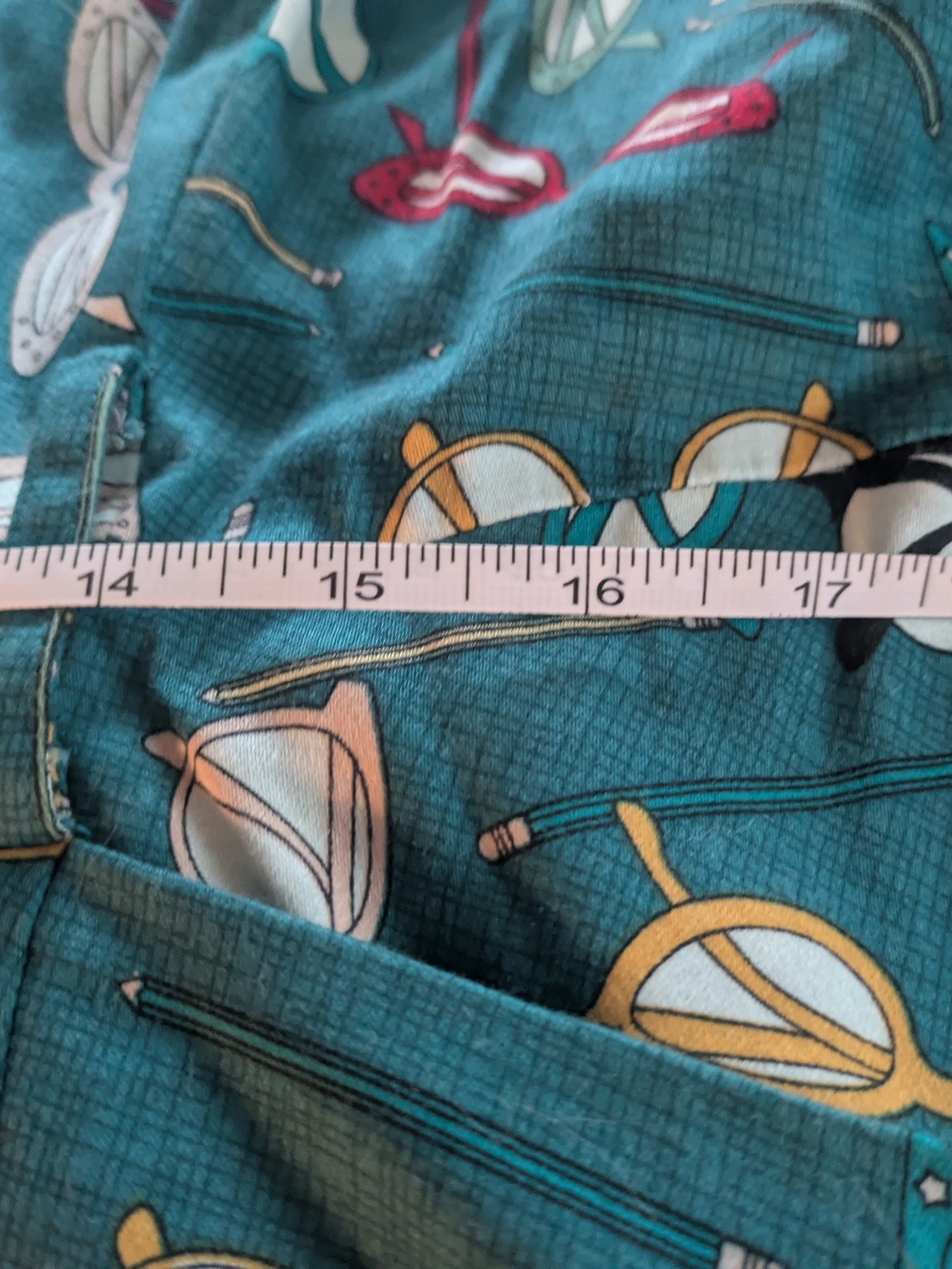 Collectif Teal Sunglasses Print Dress - Picture 7 of 7